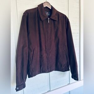 Newport Harbor Weatherproof Men's Rich Brown Lightweight Jacket